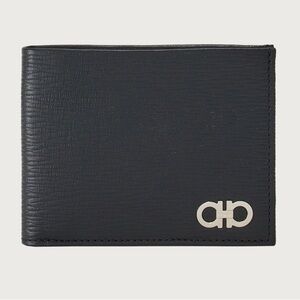 Gancini wallet - Black/Ferragamo red